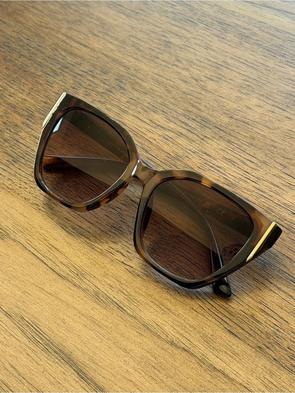 Anne Klein Brown Cat-Eye Sunglasses
